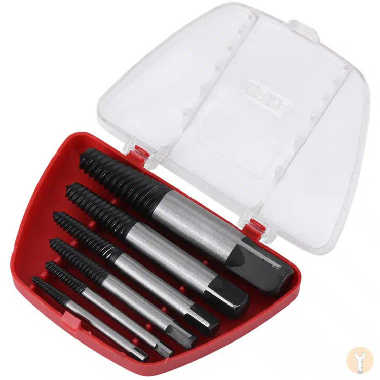 مجموعه 6 عددی مته قلاویز چپ گرد کد6-1