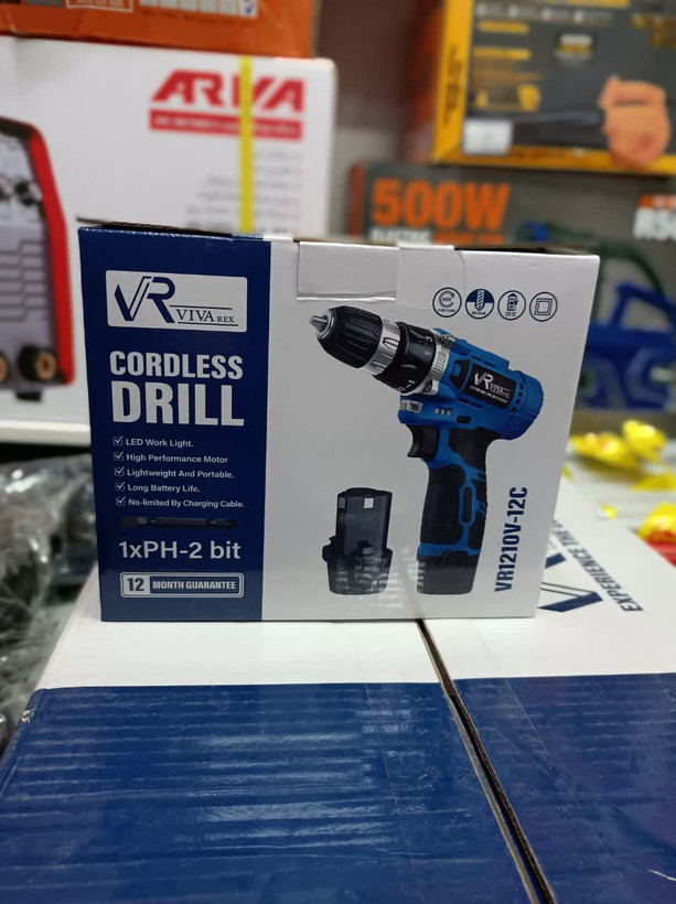دریل پیچ گوشتی تک باطری ویوارکس VR1210V-12C