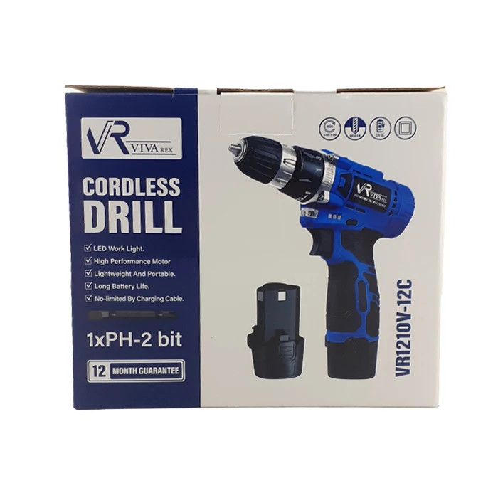 دریل پیچ گوشتی تک باطری ویوارکس VR1210V-12C