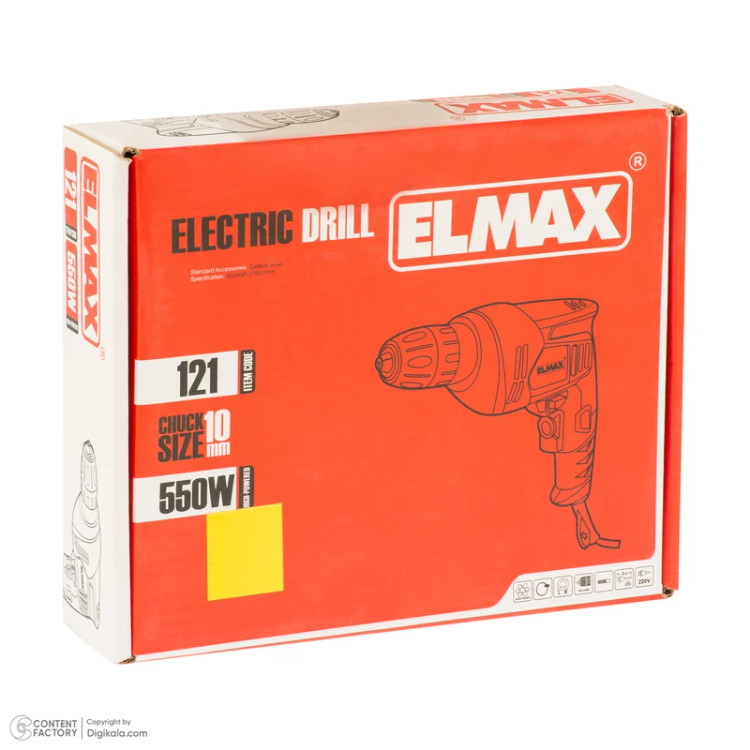 دریل برقی المکس 10 میلی اتومات 550 وات مدل E.D121