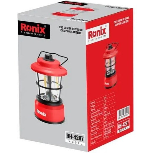 چراغ فانوسی باتری خور کمپی RH-4297 رونیکس (280 لومن)