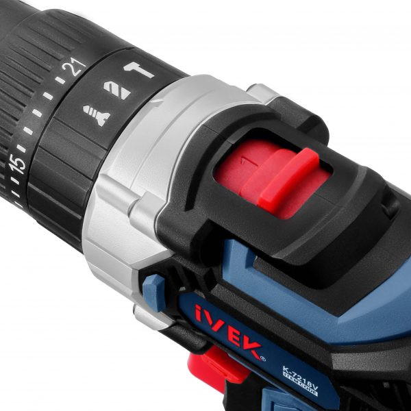 دریل پیچ گوشتی شارژی ایوک مدل K7218V ۱۸ ولت چکشی