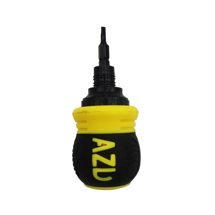 پیچ گوشتی مشتی جغجغه ای ای زد دی مدل همه کاره کد SMT-AZD-13IN1-S2-CR-V بسته 7 عددی
