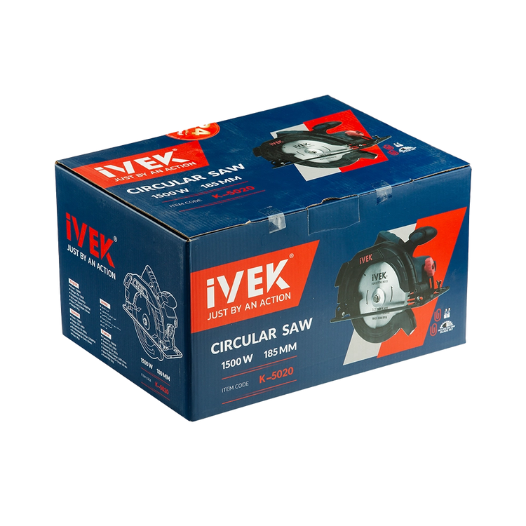 اره گرد بر ایوک مدل K-5020 ظرفیت ۱۵۰۰ وات سایز ۱۸ سانت