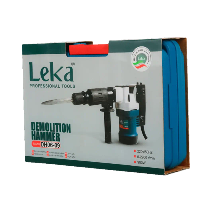 چکش تخریب لکا مدل DH06-09 ظرفیت ۶ کیلوگرم با ۲۹۰۰ ضربه در دقیقه