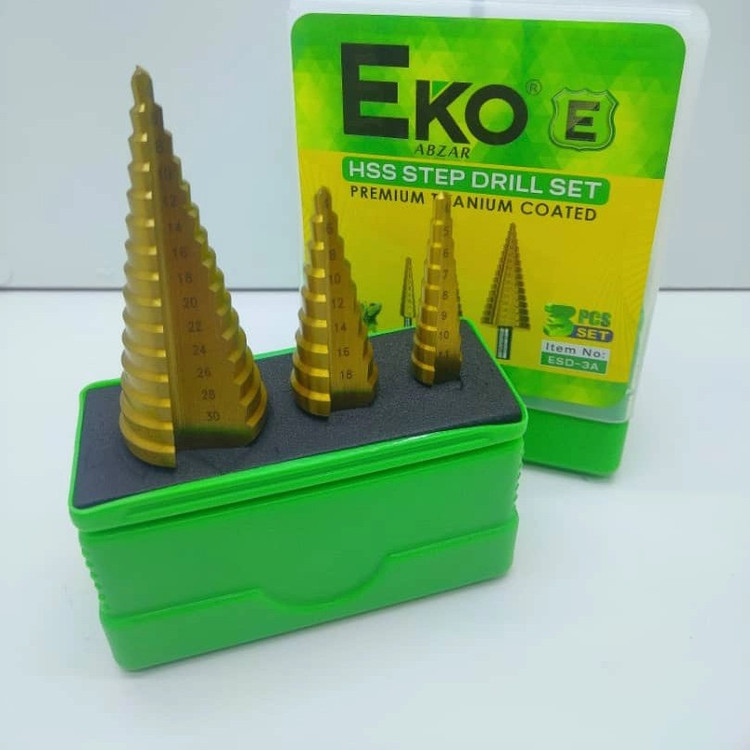 مته مخروطی ست سه عددی (کاجی) اکو