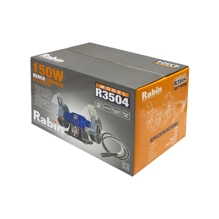سنگ رومیزی رابین مدل R3504 سایز ۱۲۵ میلی متر ۱۵۰ وات