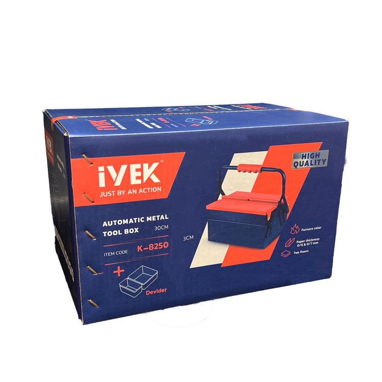 جعبه ابزار 30 سانتی متری دو طبقه ایوک مدل K-8250