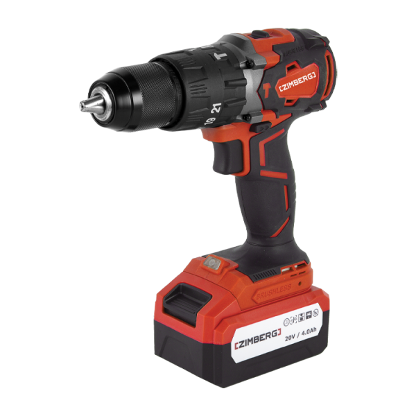 دریل شارژی زیمبرگ مدل PZB3204 براشلس ۲۰ ولت